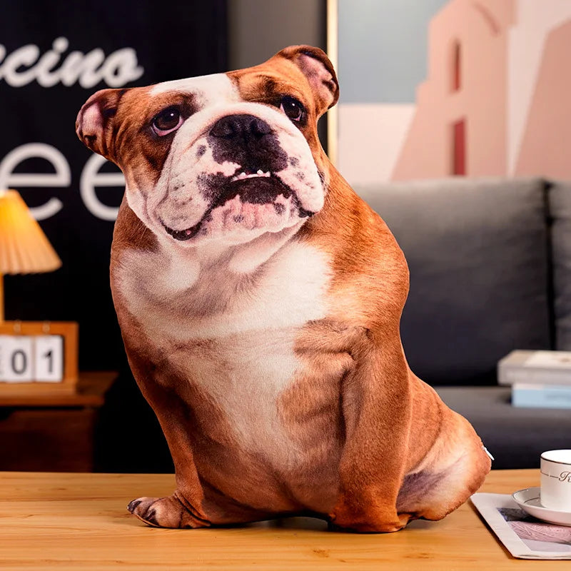 3D Hond Knuffelkussen 45 en 50 cm | Shiba Inu, Corgi, Bulldog en meer