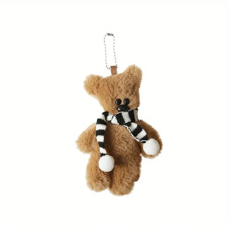 Set van 3 Beer Knuffel Sleutelhangers | Mini Pluche Beertjes De Knuffel