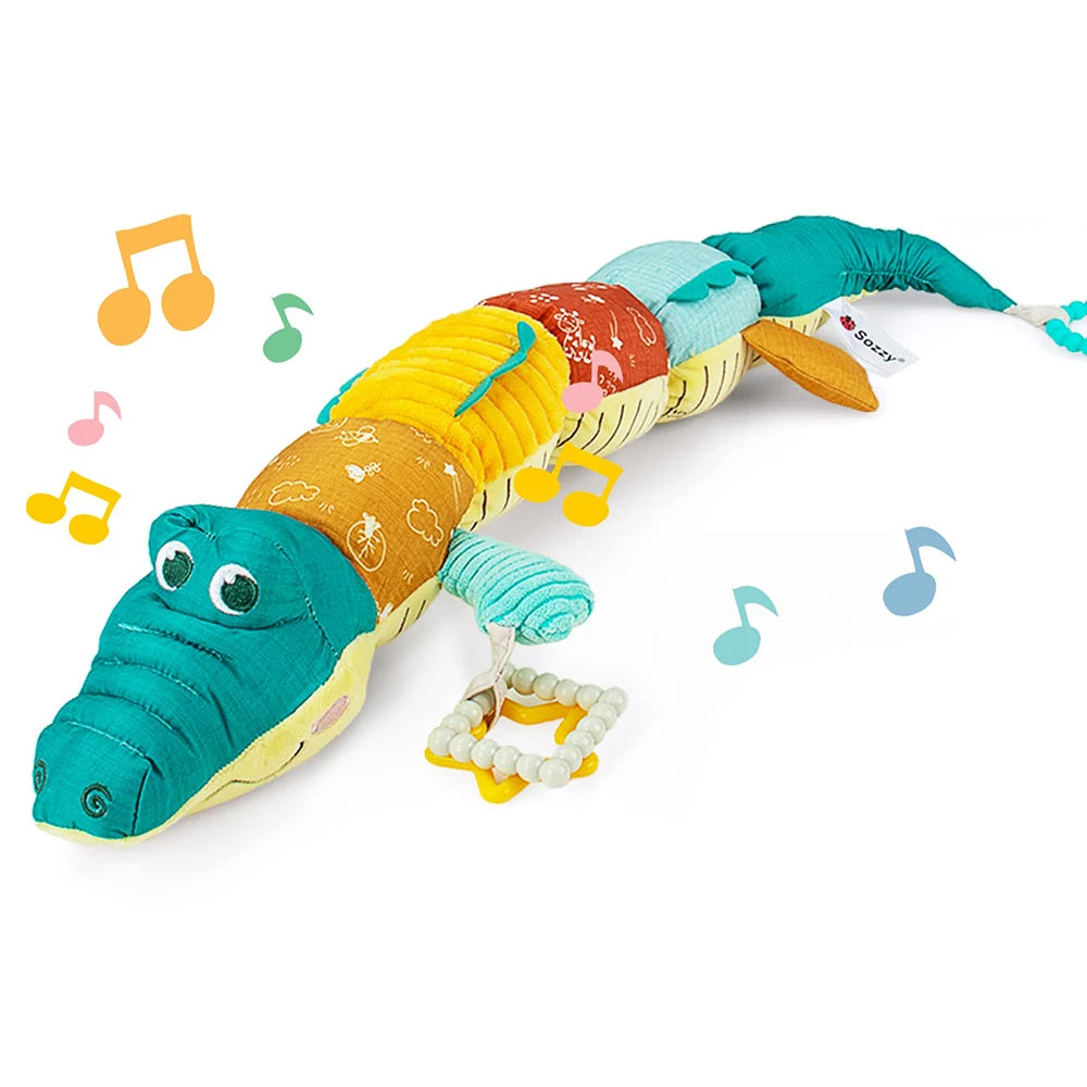 Rups Rammelaar met Muziek 60 cm | Baby Knuffel