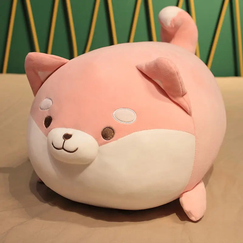 Ronde Shiba Inu Hond Knuffelkussen 35, 50 en 70 cm