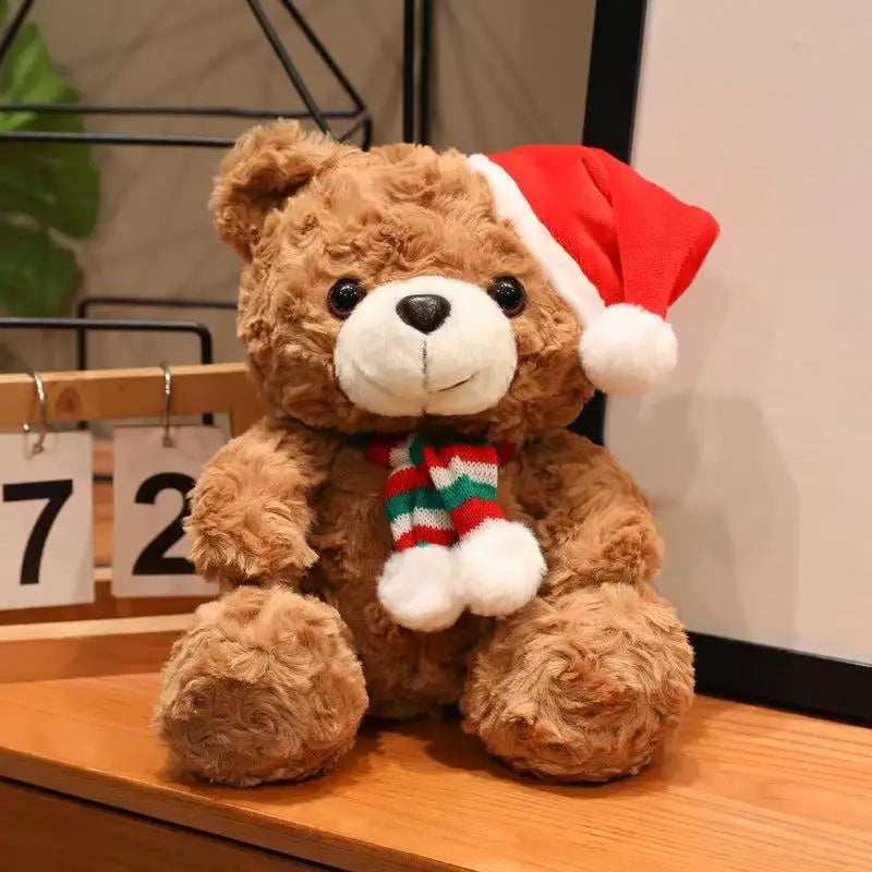 Kerst Teddybeer | Handgemaakte Knuffelbeer 10, 18 en 23 cm