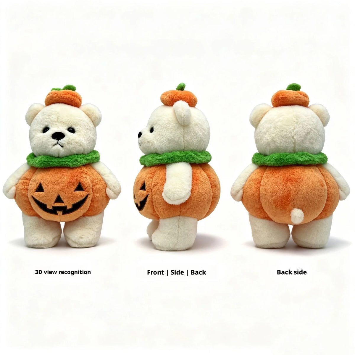 Halloween Teddybeer met Pompoen 25 cm