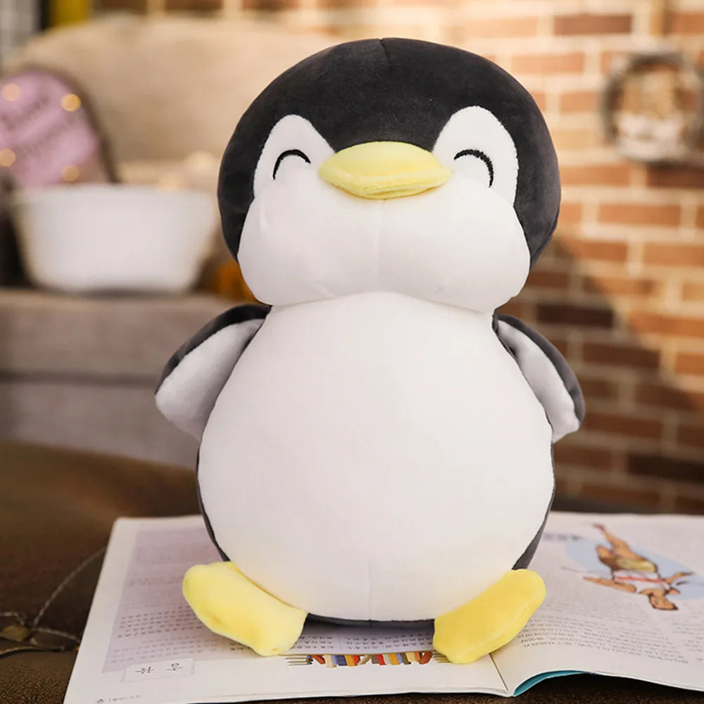 Pinguin Knuffelkussen 30, 45 en 55 cm | Roze, Zwart of Blauw