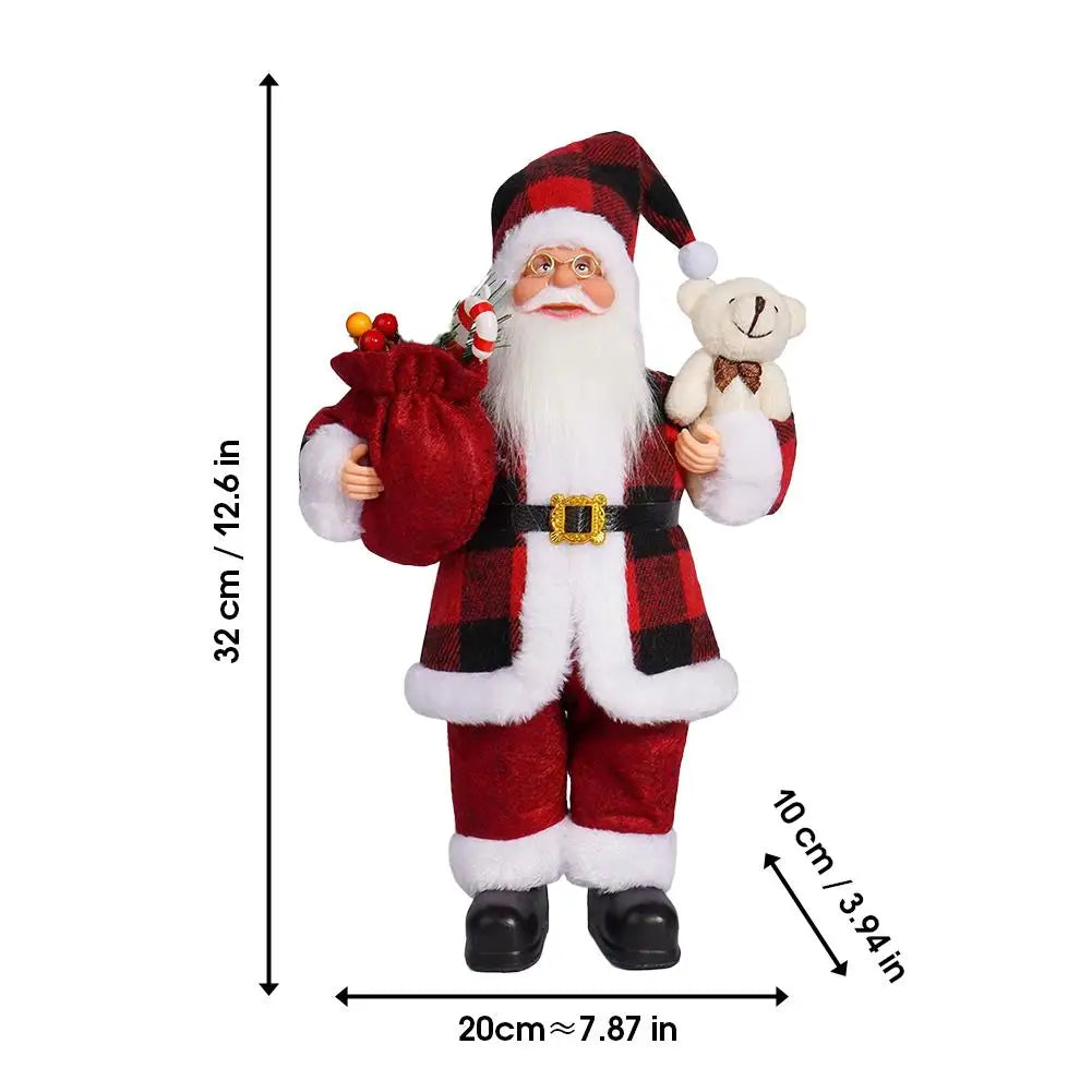 Kerstman Knuffel 30 cm