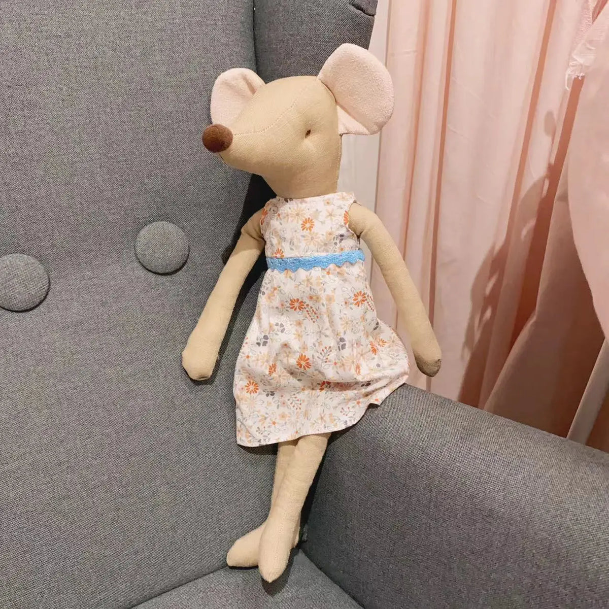Muis Knuffel 35 cm met Rokje