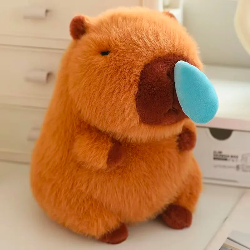 Grappige Capybara Knuffel met Snotbel | 10 tot 30 cm