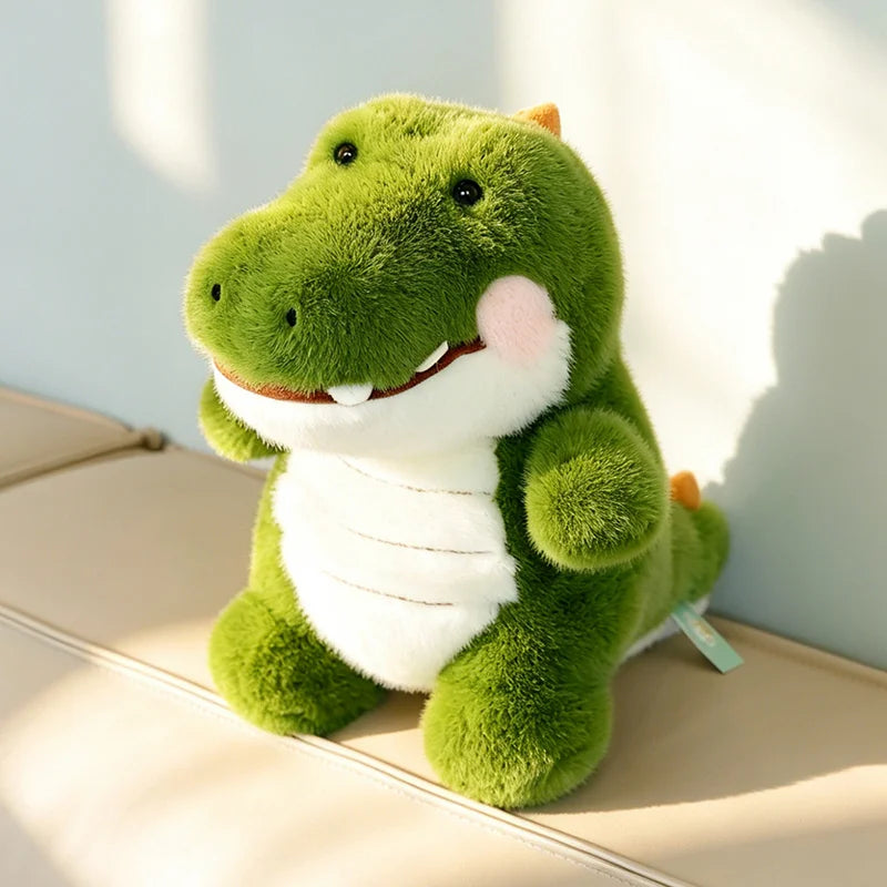 Mollige Krokodil Knuffel | Liggend 48 cm of Staand 25 en 30 cm