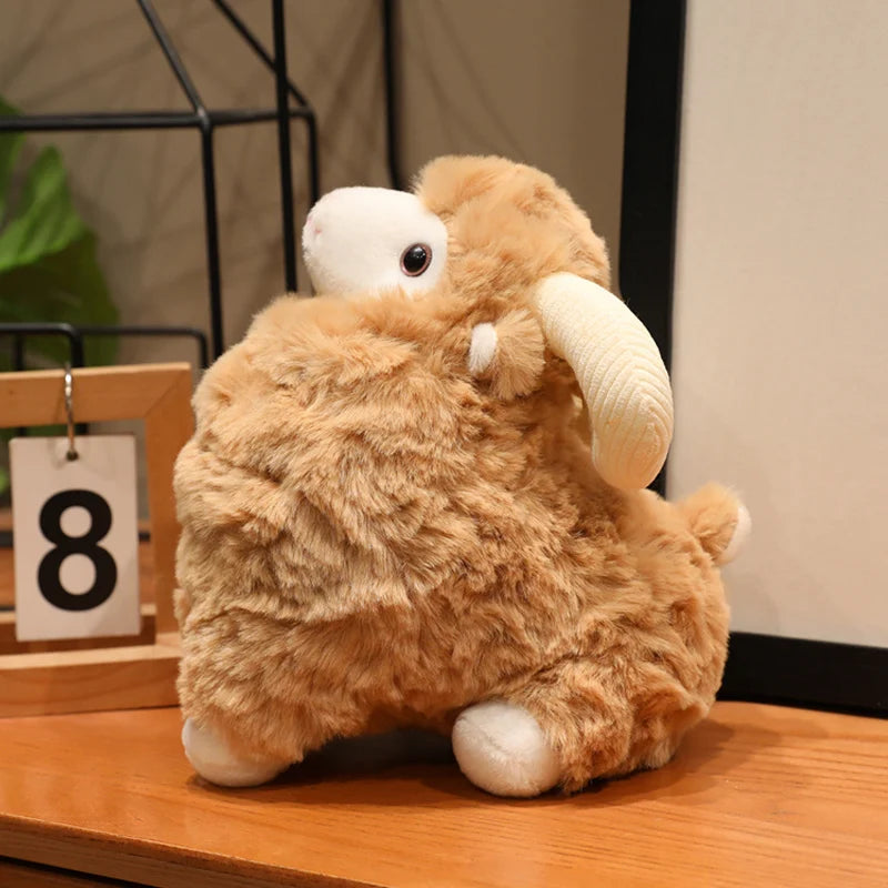 Schattige Geit Knuffel 22 cm | Wit, Bruin of Beige