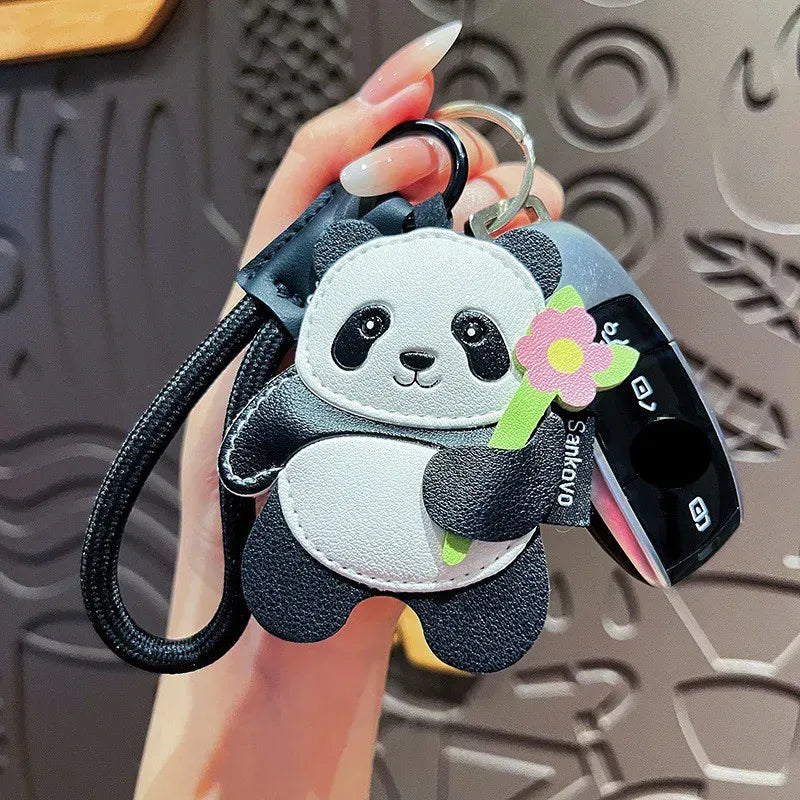 Panda Knuffel Sleutelhanger | Pluche Tashanger Wit of Zwart De Knuffel