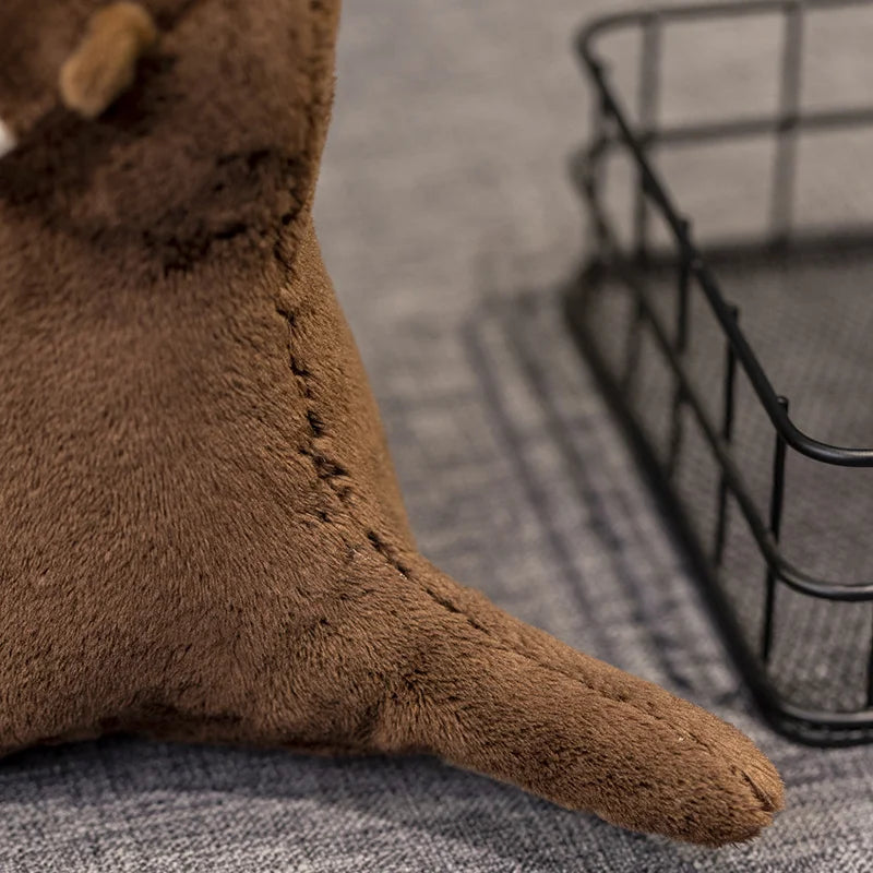 Otter Knuffel met Visje 18 cm