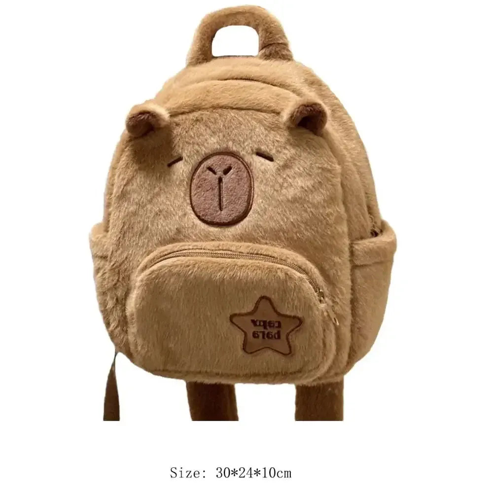 Capibara Knuffel Rugzak | Pluche Kawaii Rugtas De Knuffel