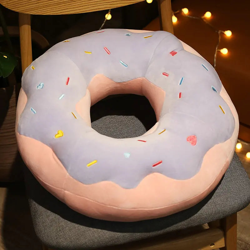 Donut Vloerkussen 45 cm | Pluche Dessert in 4 Modellen De Knuffel Model 4