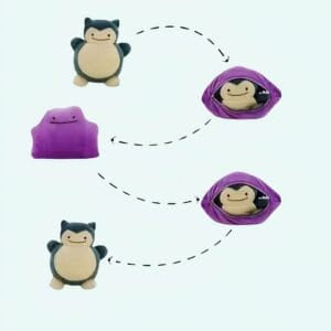 Évoli Omkeerbare Knuffel Met Twee Gezichten Uit Een Ei Kruipt De Knuffel