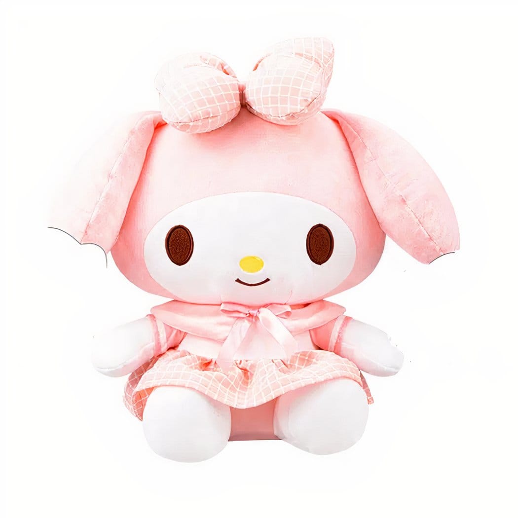 Hello Kitty Knuffel 33 cm in Roze en Blauwe Uniform De Knuffel roze