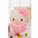 Hello Kitty Knuffel Met Geborduurd Hartje Op De Borst De Knuffel