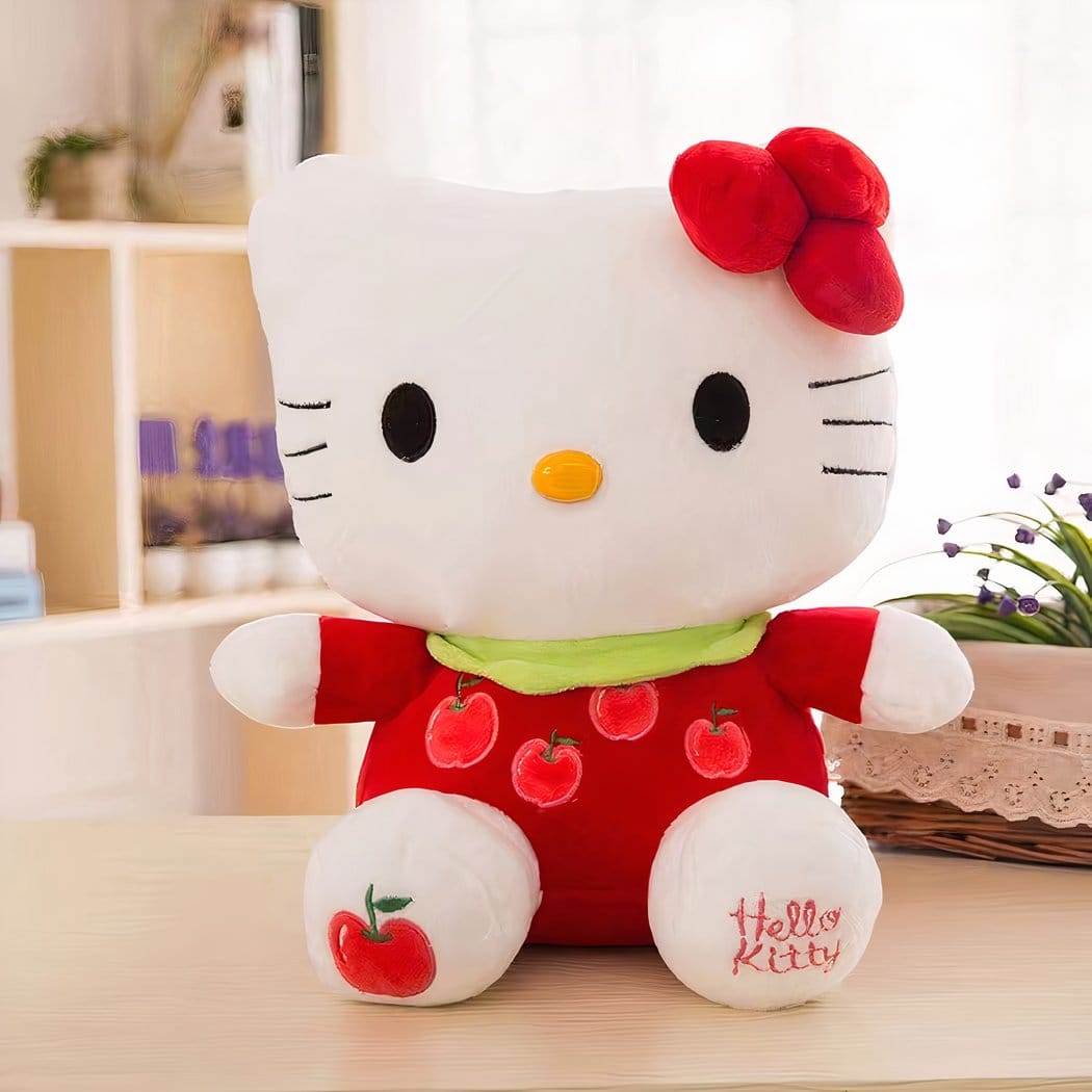 Hello Kitty Knuffel Tout Mignonne Zachte Decor voor Meisjeskamer De Knuffel rood