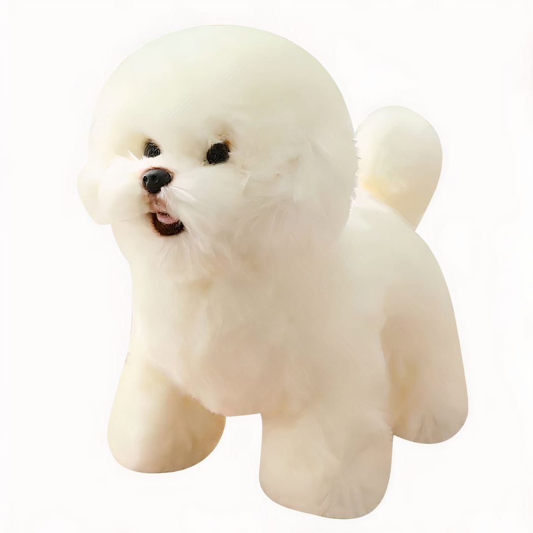 Hondvormige Knuffel Zachte Gezelschap Voor Kinderen De Knuffel wit