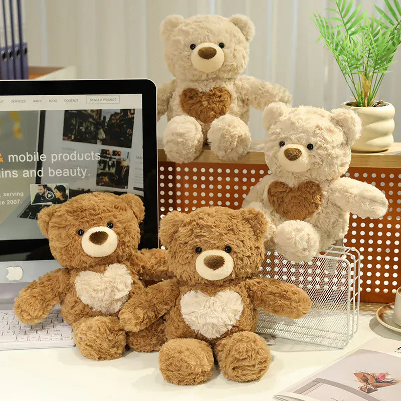 Kerst Teddybeer 28 cm | Knuffelbeer in 2 Modellen De Knuffel