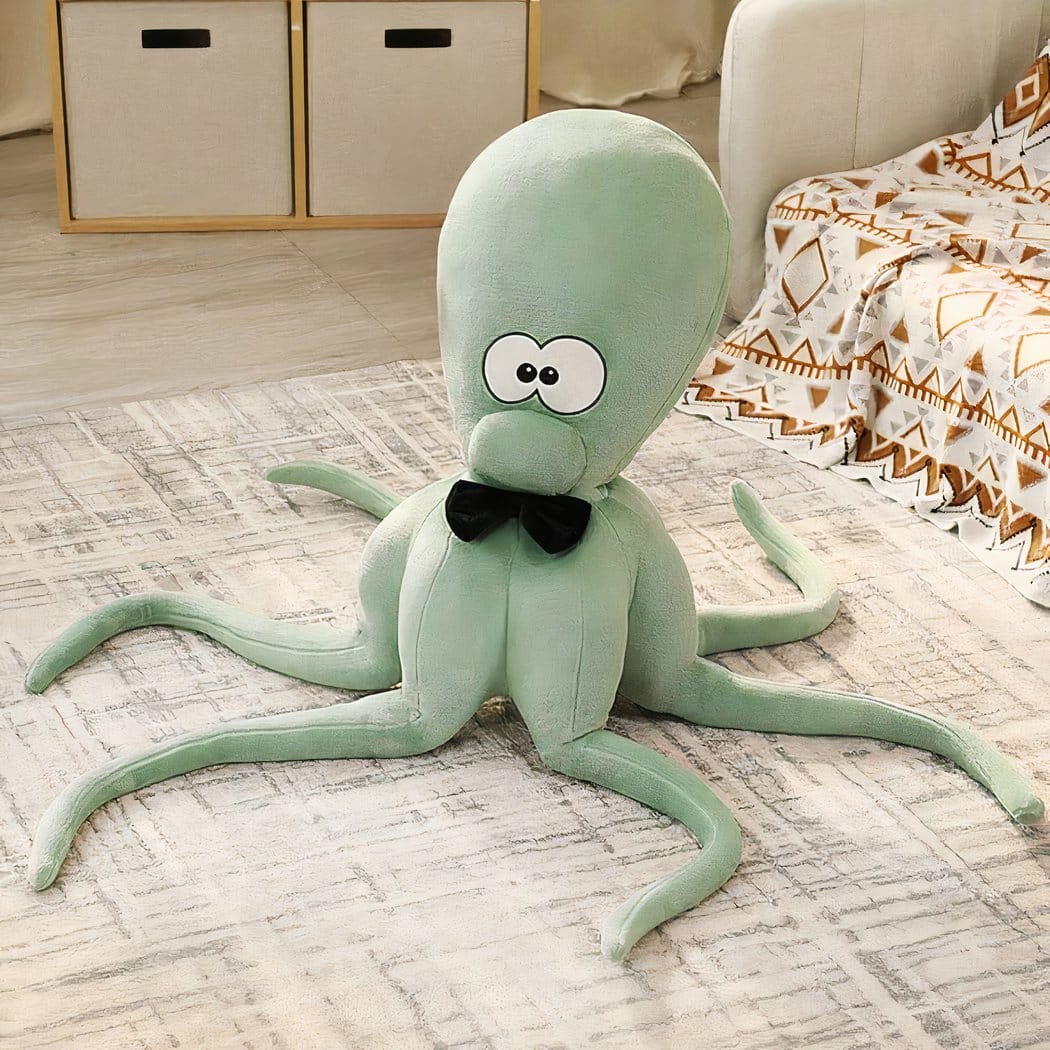 Kleurige Zachte Grote Octopus Knuffel Met 8 Tentakels De Knuffel groen