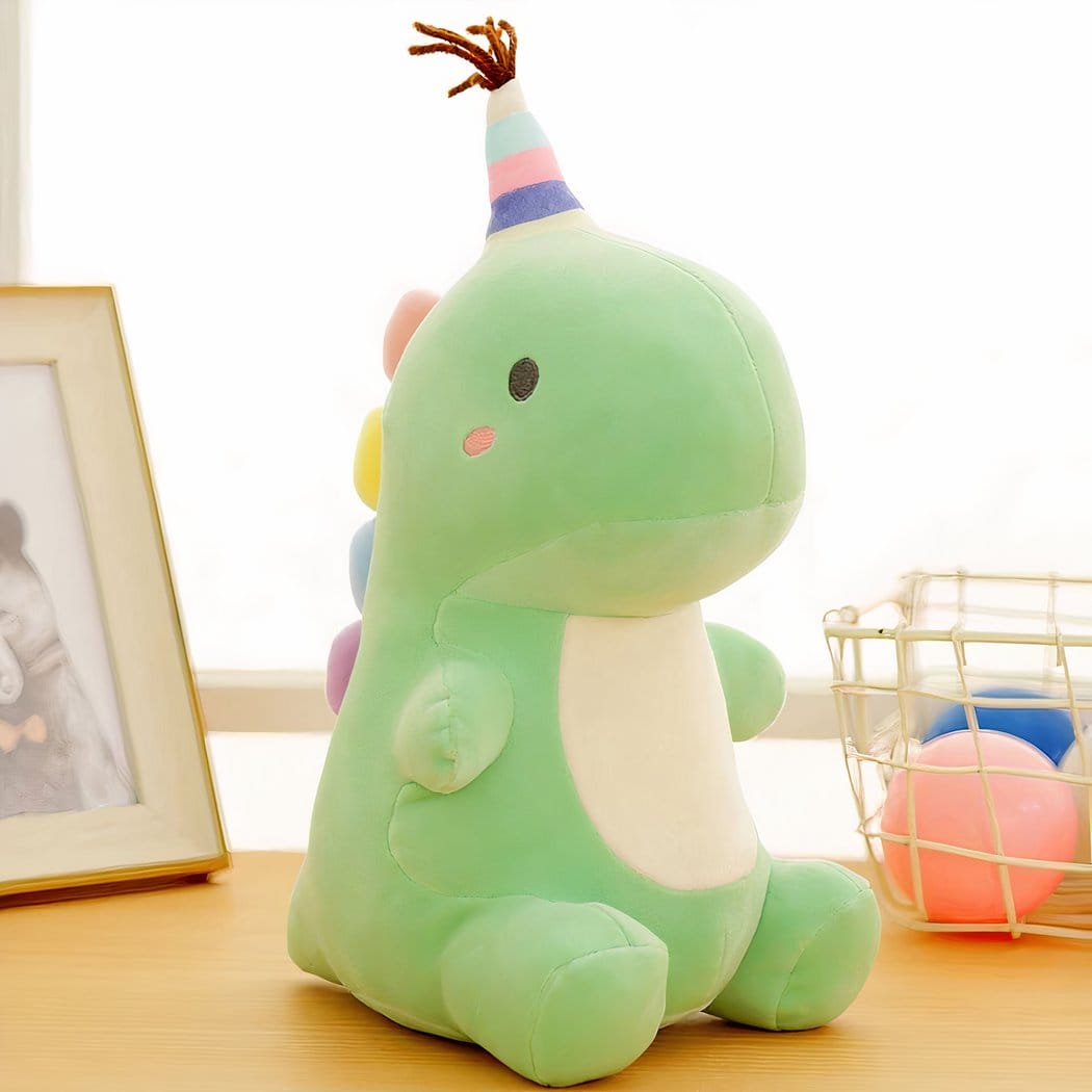 Kleurrijke Knuffel Dinosaurus Met Staart Zacht Pluche Speelgoed De Knuffel 23cm / groen