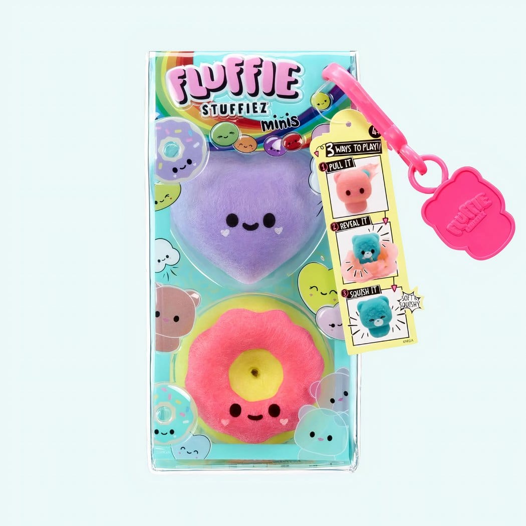 Knuffel Anti Stress Fluffie Stuffiez Minis Met Sleutelhanger De Knuffel model-2