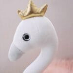 Knuffel Flamingo Roze Met Lang Haar Decoratieve Knuffel De Knuffel