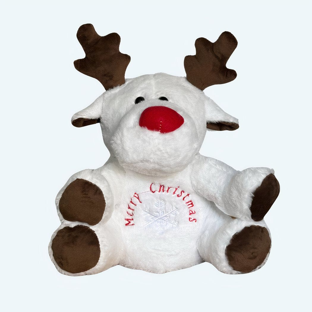 Knuffel Nachtlampje Rendier Kerst Ademend Met Slaapliedjes De Knuffel wit