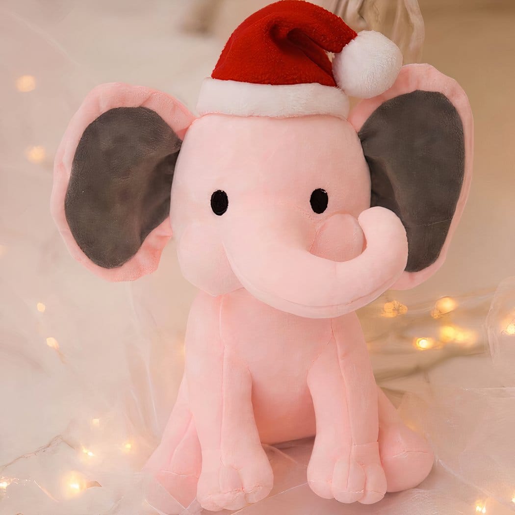 Knuffel Olifant Noel Lichtgevende Kerstknuffel Decoratie De Knuffel roze