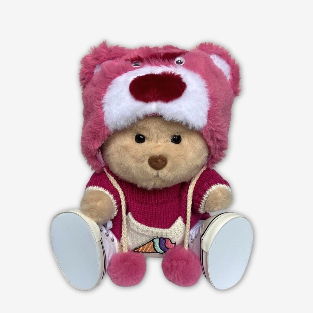 Nino Pluchen Beer Met Beweegbare Gewrichten In Lotso Kostuum De Knuffel bruine-beer