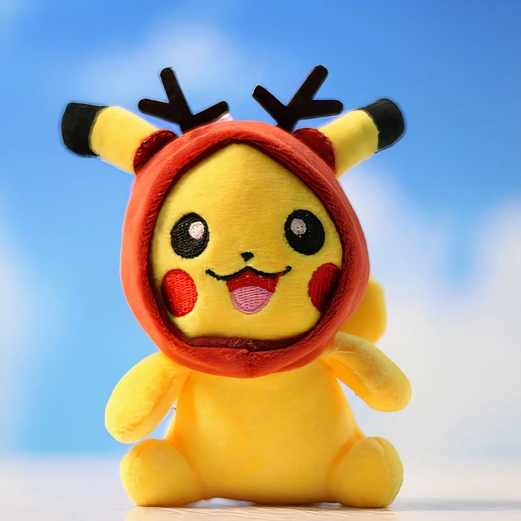 Pikachu Knuffel Sleutelhanger Met Hoed Voor Kinderen De Knuffel bruin