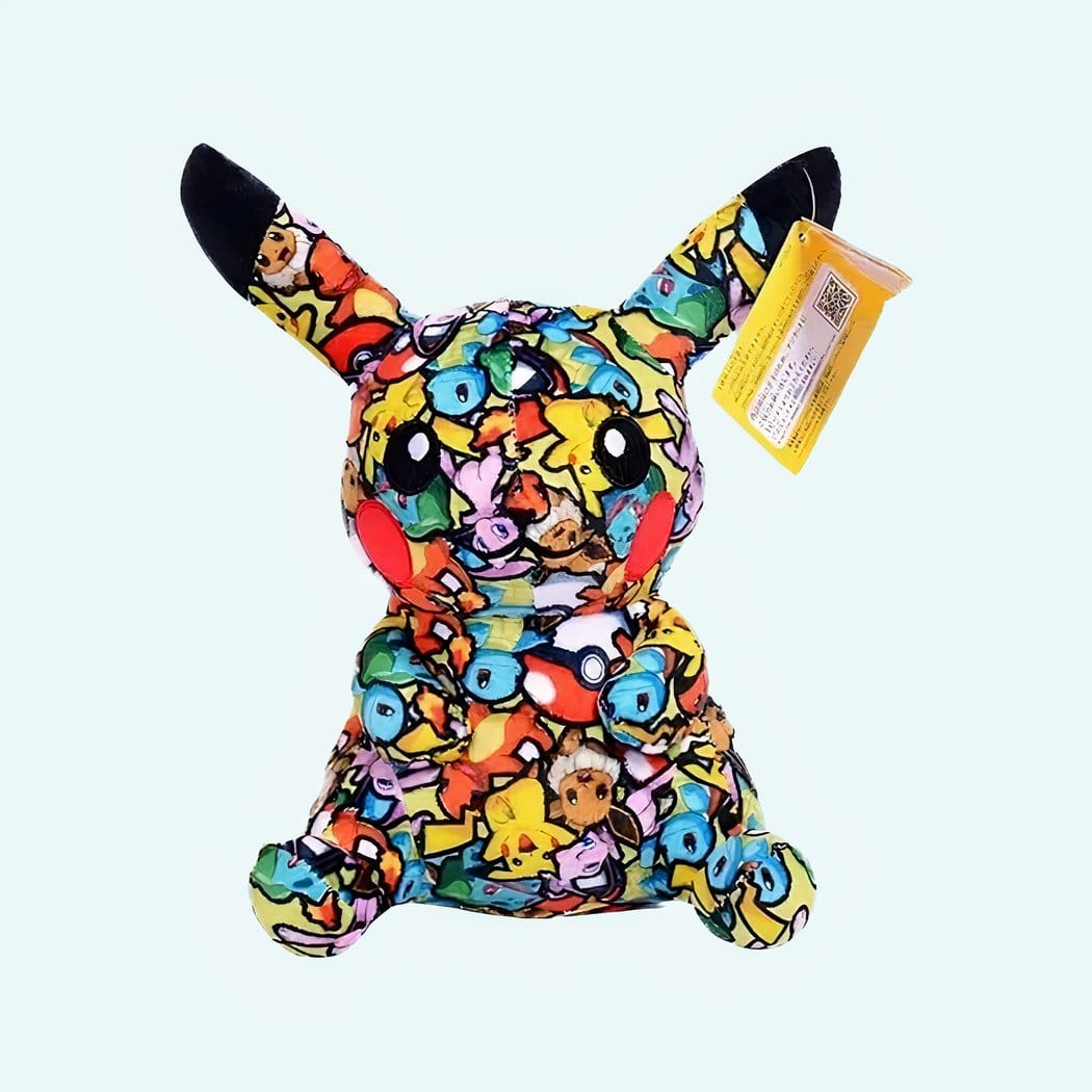 Pikachu Knuffel Street Art Met Pokémon Vrienden De Knuffel