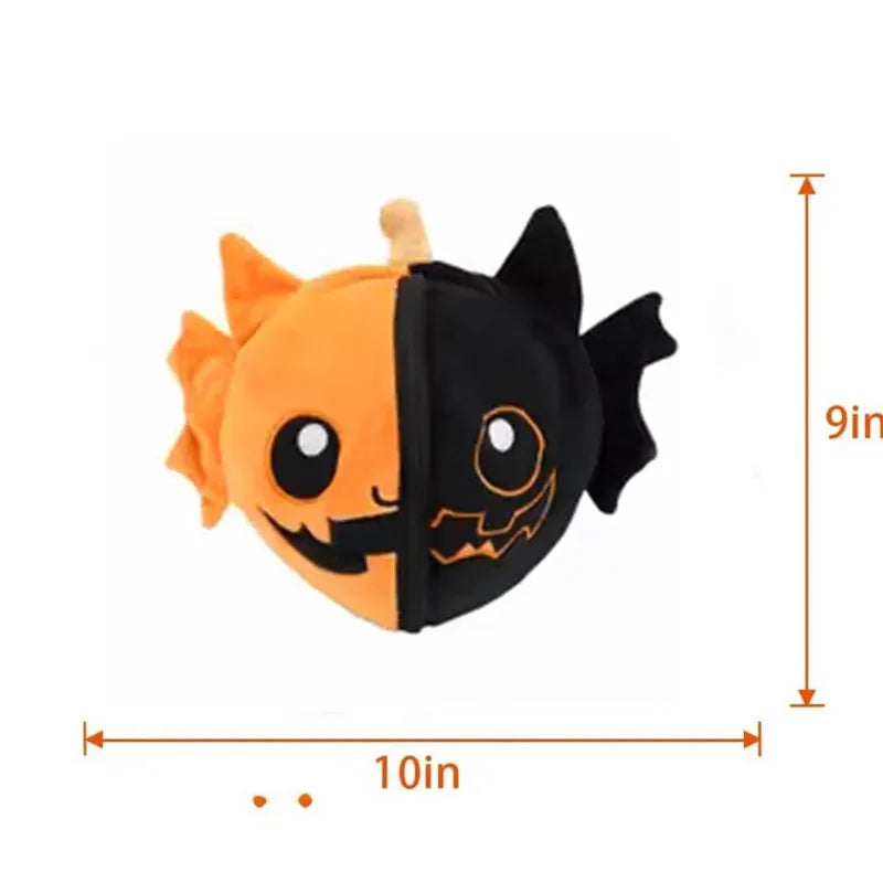 Pompoen Vleermuis Knuffel | Halloween 2 in 1 Knuffel De Knuffel