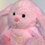 Roze Ademende Knuffel Nachtlampje Konijntje De Knuffel