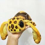 Schildpad Knuffel Kussen met Grote Ogen van Katoen De Knuffel