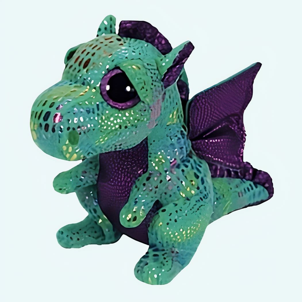 TY Knuffel Draak Groen En Paars Zachte Draakknuffel De Knuffel