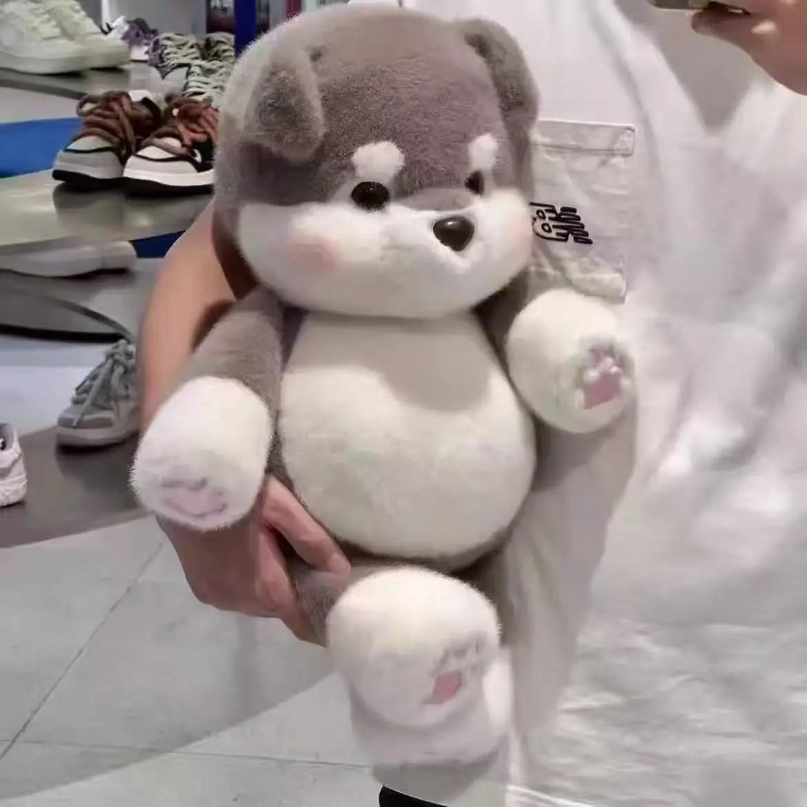Varken Knuffelkussen 45 cm | Zacht Steunvarkentje in 15 Kleuren De Knuffel Zandbruin