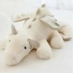 Witte Draak Knuffel Volant Met Zachte Pluche En Grote Vleugels De Knuffel