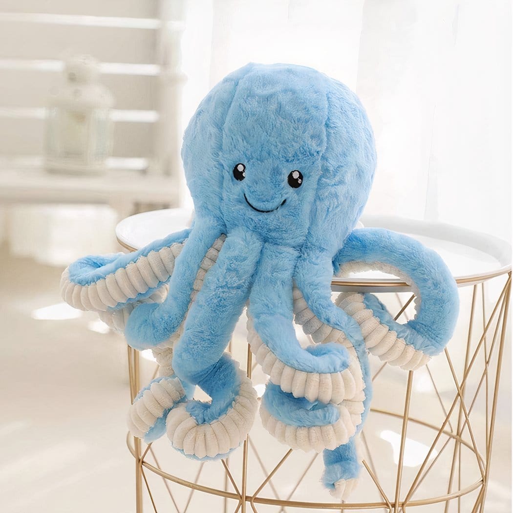 Zachte Knuffel Octopus Met Acht Tentakels Super Schattig De Knuffel 18cm / blauw