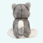 Zwarte Husky Knuffel Hond 33 cm Met Pluche Lange Poten De Knuffel