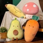 Pop Knuffel Fruit in Wortelvorm Zacht Pluche Speelknuffel De Knuffel
