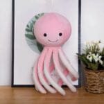 Zachte Roze Inktvis Knuffel Schattig En Duurzaam De Knuffel
