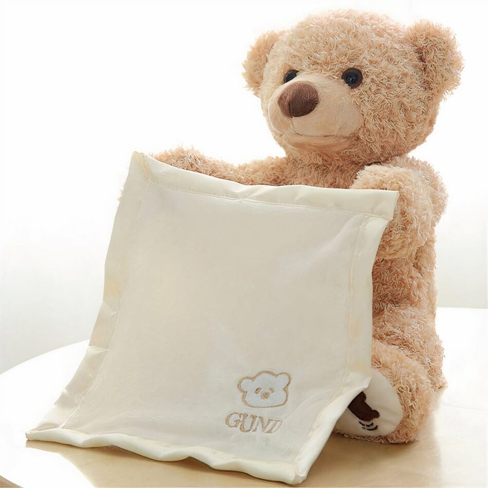 Zachte interactieve knuffelbeer schattig pluche veilig en leuk De Knuffel