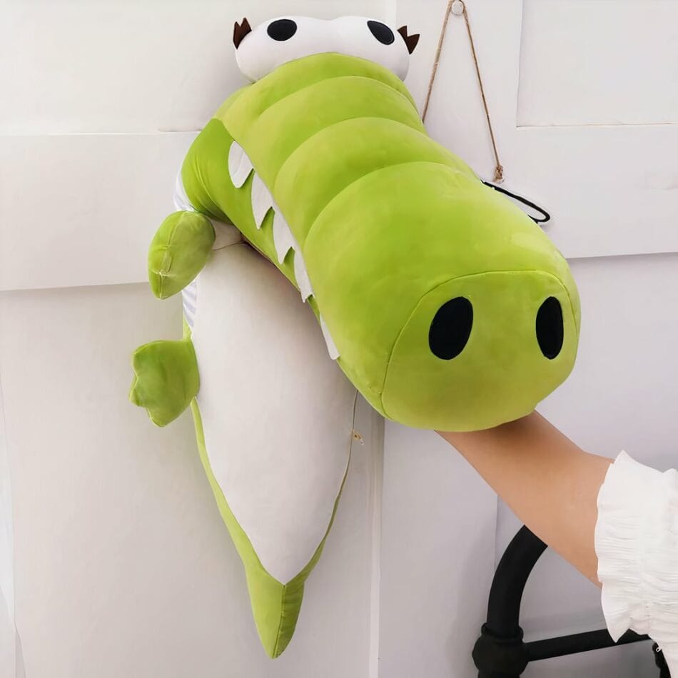 Kleurige Krokodil Knuffel met Grote Ogen Zijdezacht Leuk De Knuffel