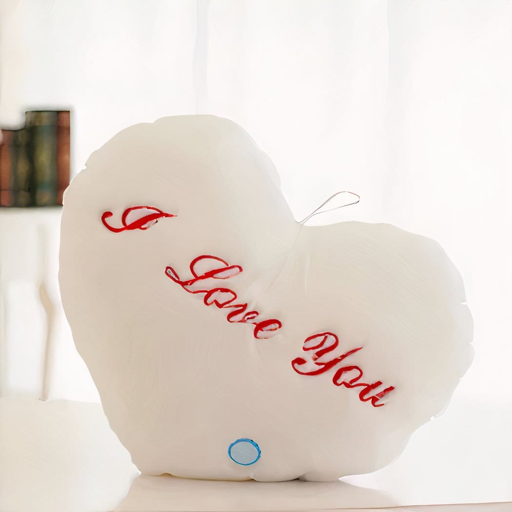 36 cm Lichtgevend Knuffelkussen met LED-Licht, Milieuvriendelijk De Knuffel wit