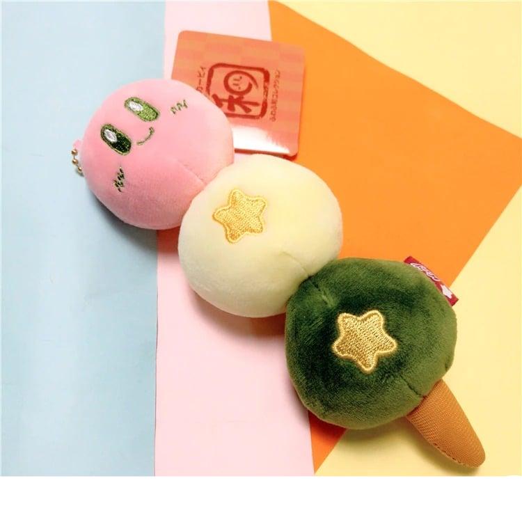 Petite Knuffel Kirby 3 Boules Roze Wit Groen Ultra Zachte De Knuffel