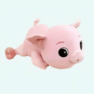 80 cm Zachte Knuffelvarken Met Paarse Strik voor Kinderen De Knuffel