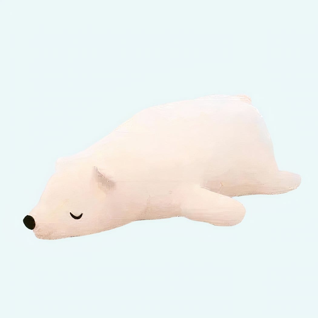 90 Cm Witte Knuffel Beer Slapend Zachte Slaapknuffel De Knuffel 50-cm