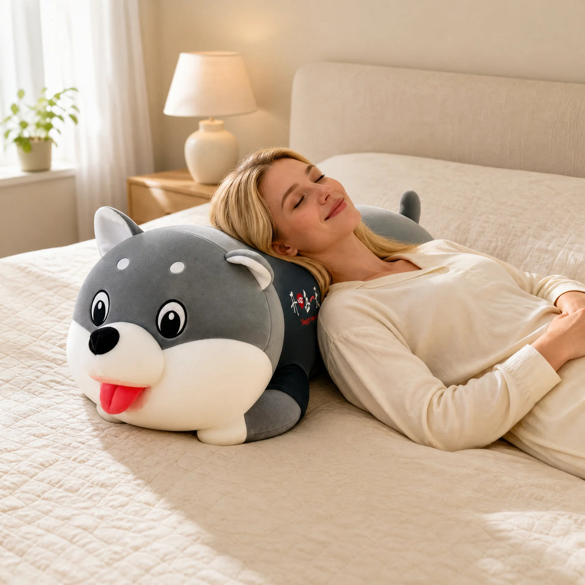 Shiba Inu Hond Knuffelkussen XXL 105 cm