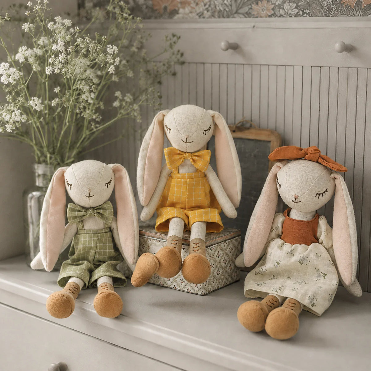 Konijn Knuffel Familie Set