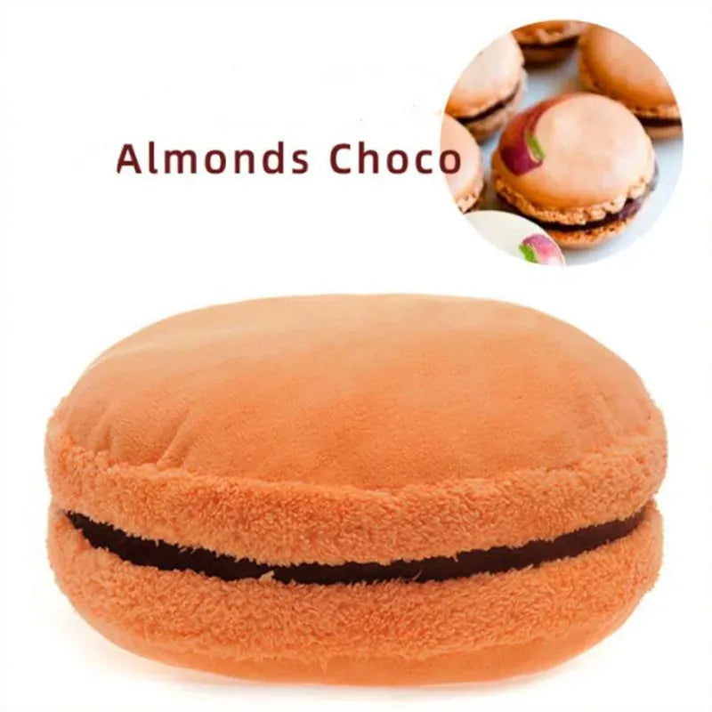 Macaron Kussen | Rond Pluche Sierkussen in 21 Kleuren